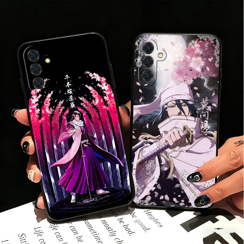 Bleach Kuchiki Byakuya Silicone Phone Case for Samsung A17 A16 A15 A14 A13 A57 A56 A55 A54 A53 A37 A36 A35 A34 A33 A27 A26 A25 A