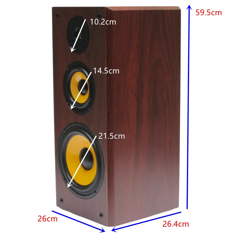 

Suitable for 8.5-inch Three-way Frequency 120 Magnetic Bass Bookshelf Hifi Wooden Passive Home Theater Floor-to-ceiling Speaker