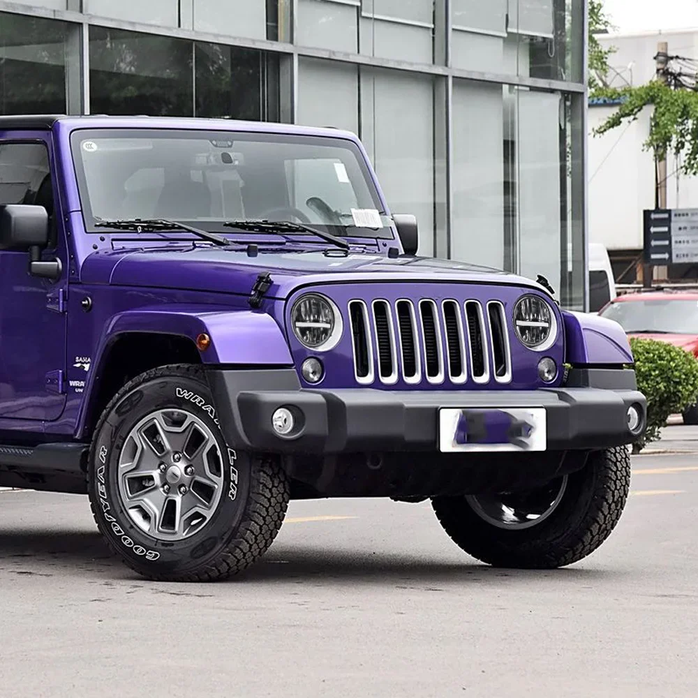 ل جيب رانجلر 2007-2017 السيارات مجموعة مصابيح أمامية ترقية تسليط الضوء على جهاز عرض (بروجكتور) ليد عدسة التوصيل والتشغيل أدوات اكسسوارات السيارات