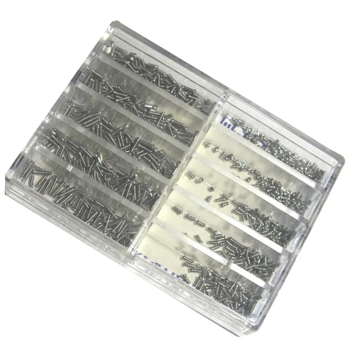 670Pcs Stainless Steel Clock Watch Screws Set Professional 10 Sizes 1.6-6.0mm Watch Screws Repair Tools Toolbox
