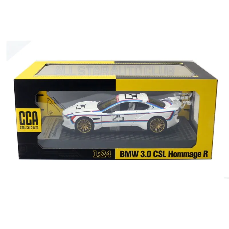 1:24 BMW 3.0 CSL Hommage R Sport car Metal Alloy diecast Simulation Collection Model car Light Toys H8