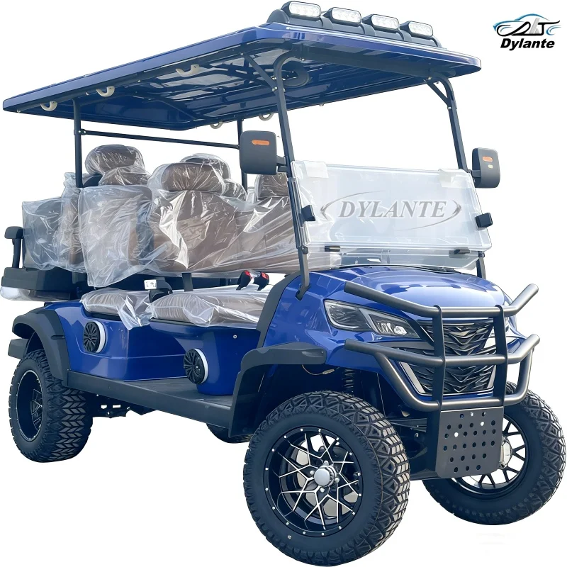 

New Design Electric Golf Buggy Legal Electric Golf Cars 6 Seats Custom Street Lithium 72V Electric 4 Seats Golf Car
