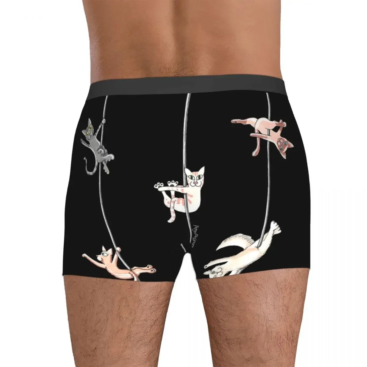 Boxer Onderbroek Shorts Pole Kittens Bij Spelen Slipje Mannen Ademend Ondergoed Voor Homme Man Boyfriend Geschenken