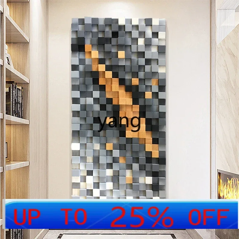 LTT modern three-dimensional wood decorative painting handmade installation physical painting