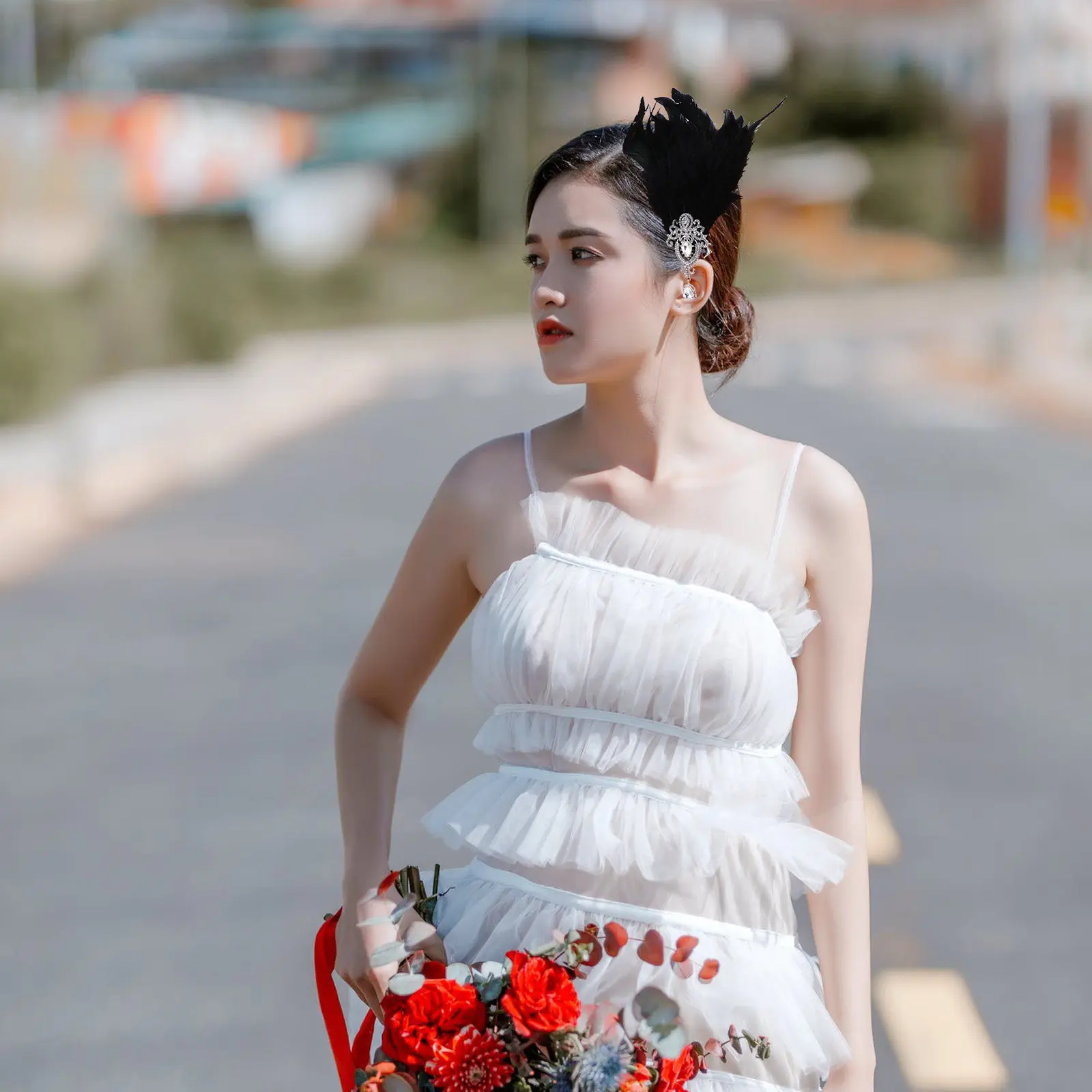 

Ретро-аксессуар для волос с кристаллами и стразами, повязка на голову в стиле флеппер для вечеринок, фестивалей, карнавалов и косплея (1 шт.)