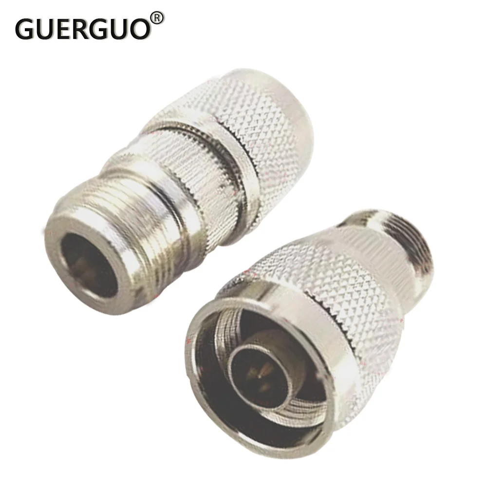 

1PC All Copper Nickel Plated (L16) N-J Male to N-K Female Female Screw Inner Bore RF Coaxial Connector Adapter