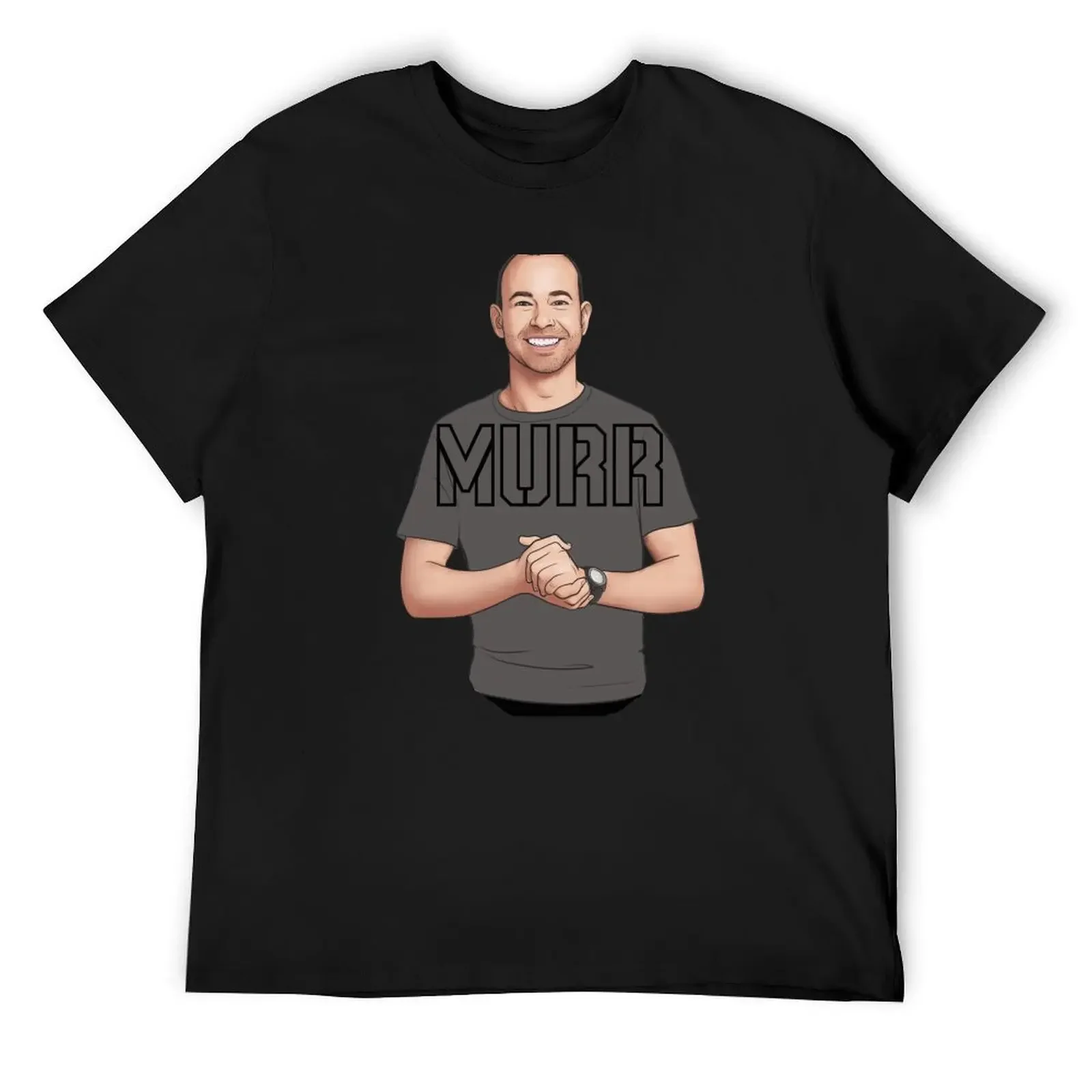

James Murr Murray - Impractical Jokers (gray shirt/black pants) T-Shirt summer tops cute tops blue lock plus size men clothing