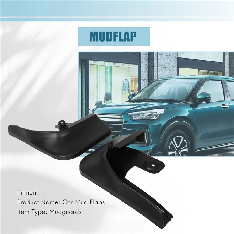 F9-4PCS Mudflap For Toyota Raize Rocky 2020-2021 Fender Mud Flaps Guard Splash Flap Mudguard Accessories