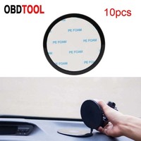 10pcs 80mm Car Dashboard Suction Cup Mount Base Adhesive Disc for Phone Tablet GPS Holder Auto DVR Bracket Base Glue Sticker Pad