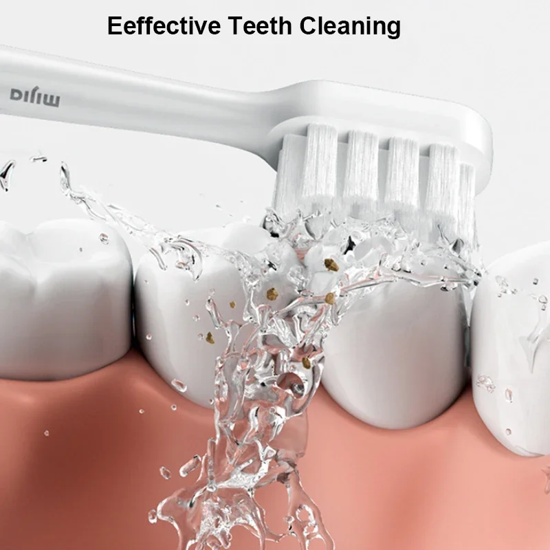 샤오미 미지아 소닉 전동 칫솔, 충전식 스마트 칫솔, 2 가지 모드 치아 미백 브러시, T200, IPX7 방수