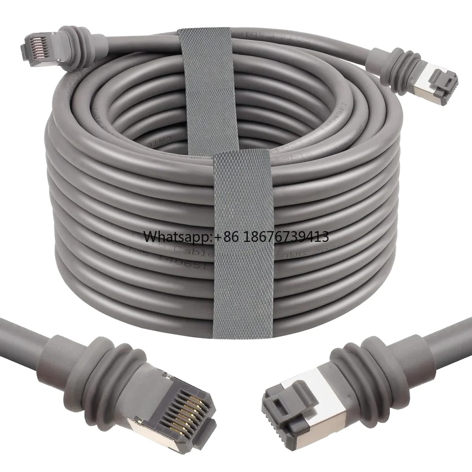 MOOKEERF 50FT Starlink Gen 3 Waterproof Copper Satellite Replacement Cable with Starlink SPX Plug Grey