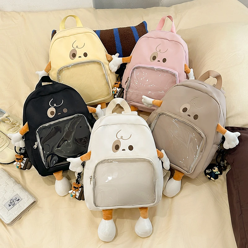 

Kawaii Cartoon Nylon Backpack Lightweight Soft Kids School Bags Girls School Bookbag Travel Daypack