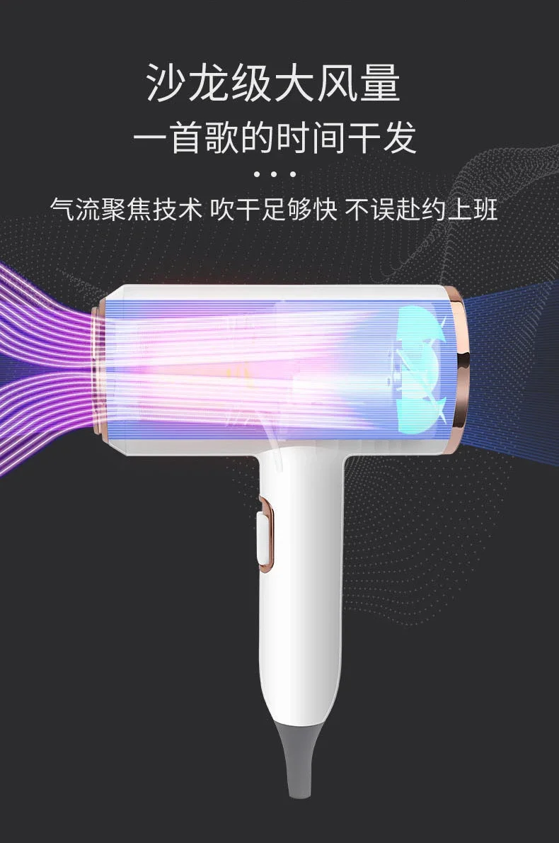 220V MyQueen Hair Dryer for Home and Salon Use, High Power with Ionizer and Cool/Hot Air