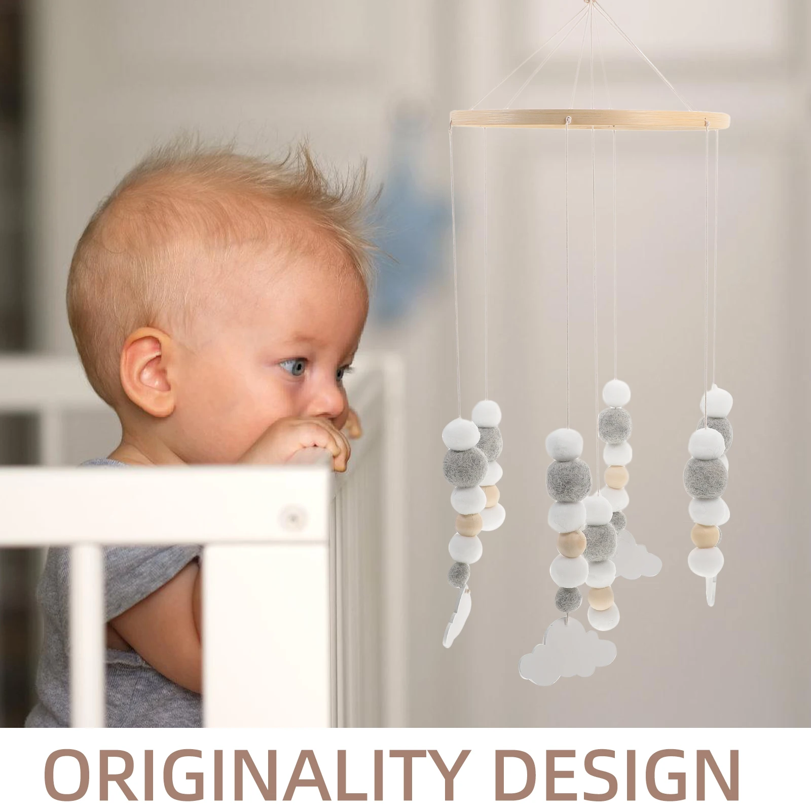 Bohemian Bed Bell Sound Crib Decor Mobile Felt Decorate Hanging Decoration Nursery Charming Baby Multiple Feature