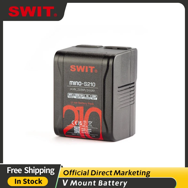 

SWIT MINO-S210 210Wh Pocket V-mount Battery Pack