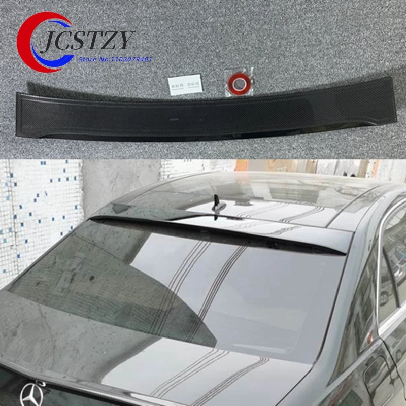 For Mercedes benz E class w212 4-door carbon fiber Lorinser  rear trunk wings roof spoiler  2010-2015