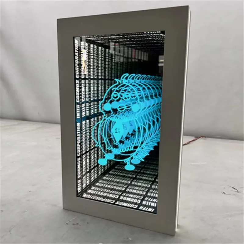 LED Infinity 3D Mirror Building Office Wedding Home Taxi Car Hotels Bar Mall Park Companies Hospitals Advertising Customizable view 3