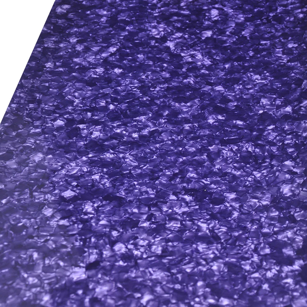 DIY Drum Wrap 0.46mm Purple Pearl Celluloid Sheet Musical Instrument Deco Sheet