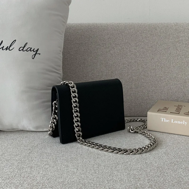 

XJ Super popular thick chain small bag for women's new high-end and versatile fashion chain single shoulder diagonal cross bag