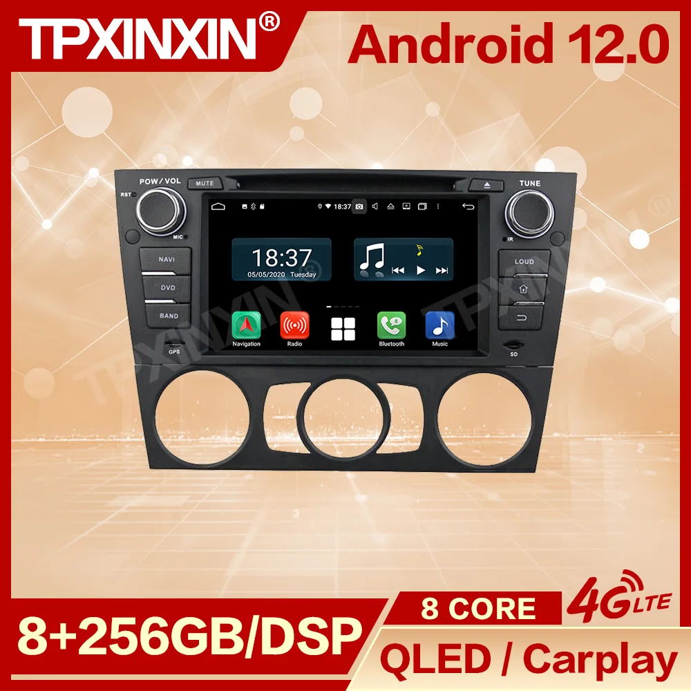 Android 12 Radio Coche With Bluetooth Carplay For Benz E90 Saloon 2005 2006 2007 2008  2009 2010 2011 2012 Automotive Multimedia