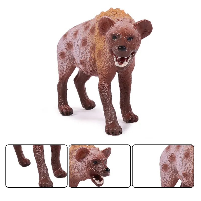 Oenux Klassische Wilde Afrikanische Tiere Simulation Tiger Hyaenidae Action Figur Figuren PVC Modell Bildung Schule Kind Spielzeug – Detail 10