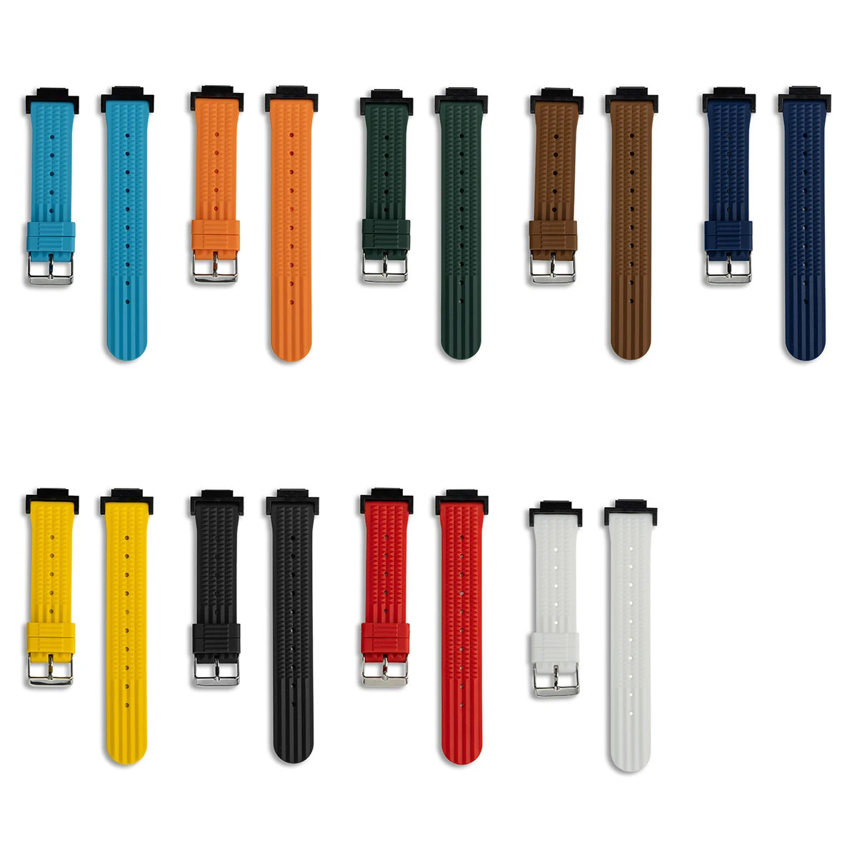 FKM Rubber Waffle Watch Strap for Casioak GA2100 DW5600 5000 5030 Sports Bracelet Fast Release Watchbands Accessories view 5