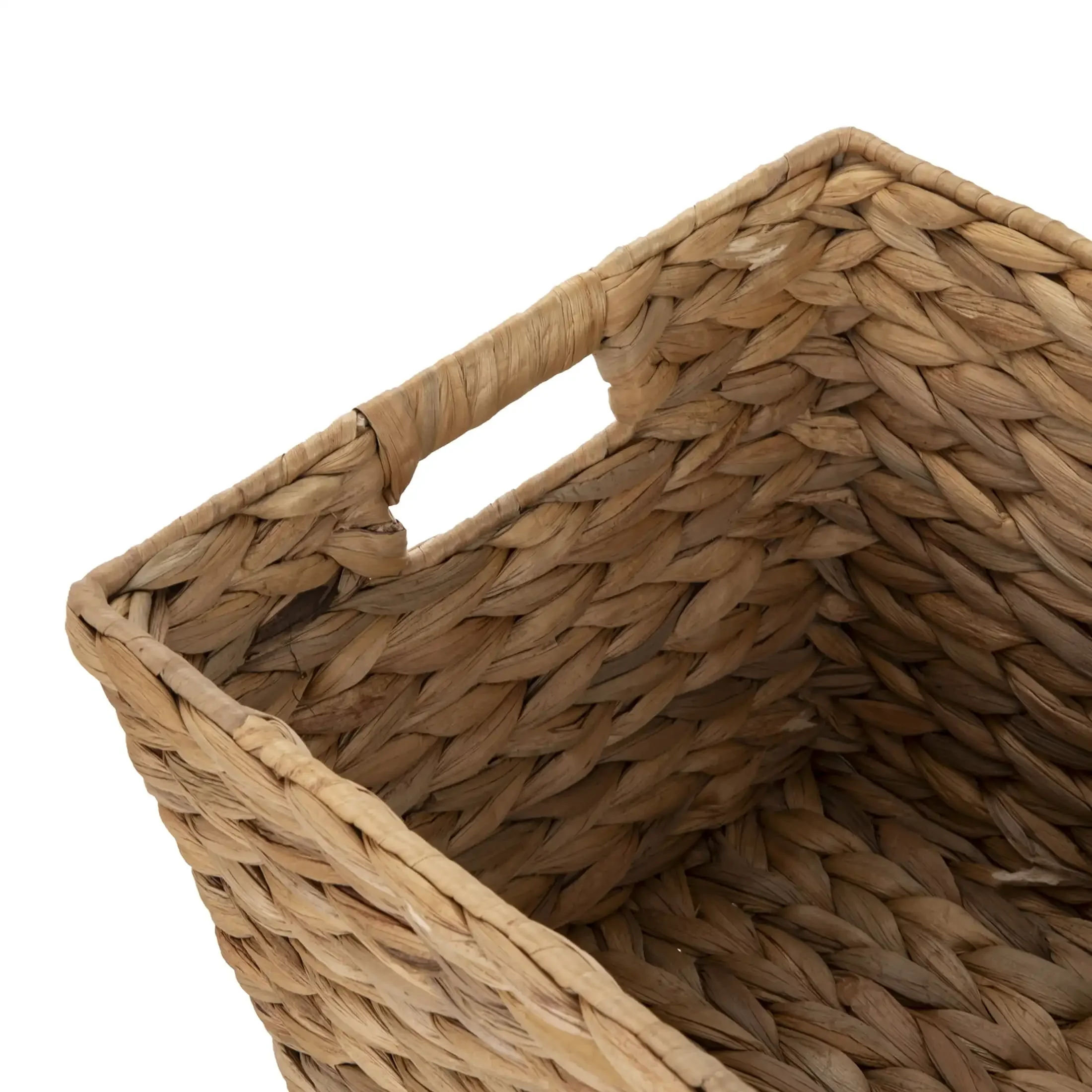 سلة تخزين كبيرة بمقابض، 14.25 بوصة عرض × 11.25 بوصة عمق × 8.5 بوصة ارتفاع #3