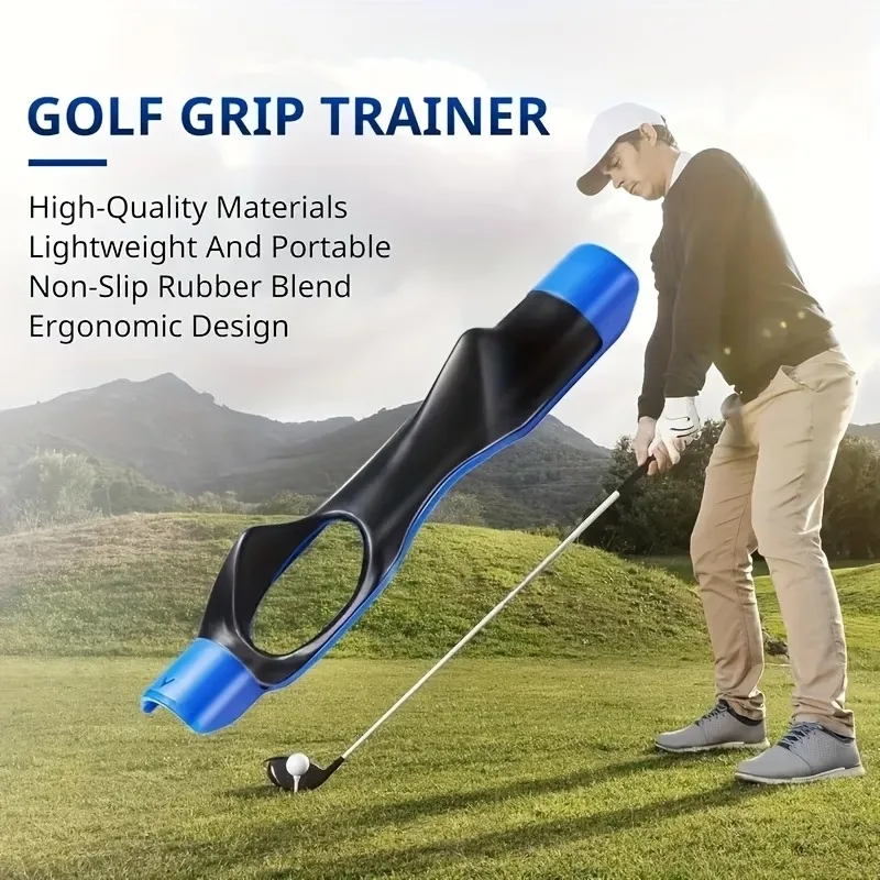 Universal Golf Grip Trainer - Ergonomic Hand Position Corrector for Beginners, Portable Indoor Outdoor Swing Practice Tool
