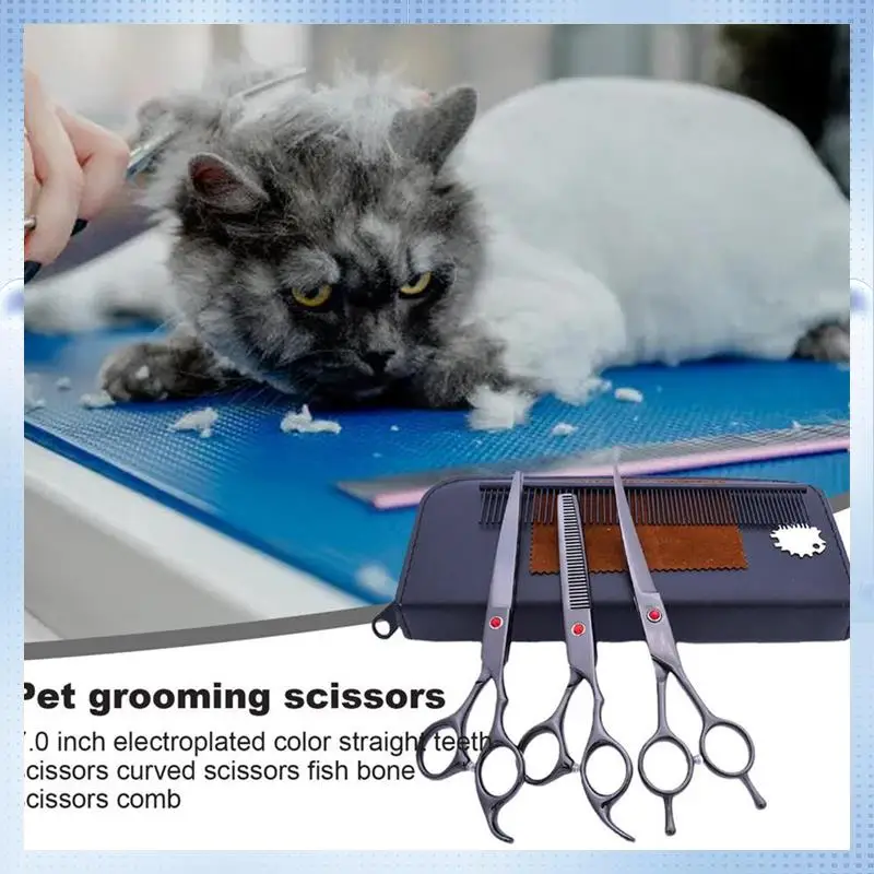 

AD-Pet Scissors Stainless Steel Dog Sheep Clipper Pack Pet Grooming Scissors Pet Supplies