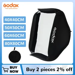 Godox 40x40cm 50x50cm 60x60cm 80x80cm Foldable SoftBox Speedlite Flash Softbox for S-type Bracket fit Bowens Elinchrom Mount