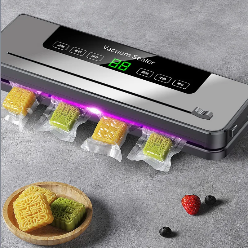 

Household Multifunction UV Sterilization Vacuum Sealer Kitchen Food Packing Preservation Fresh Disinfect Storage Machine