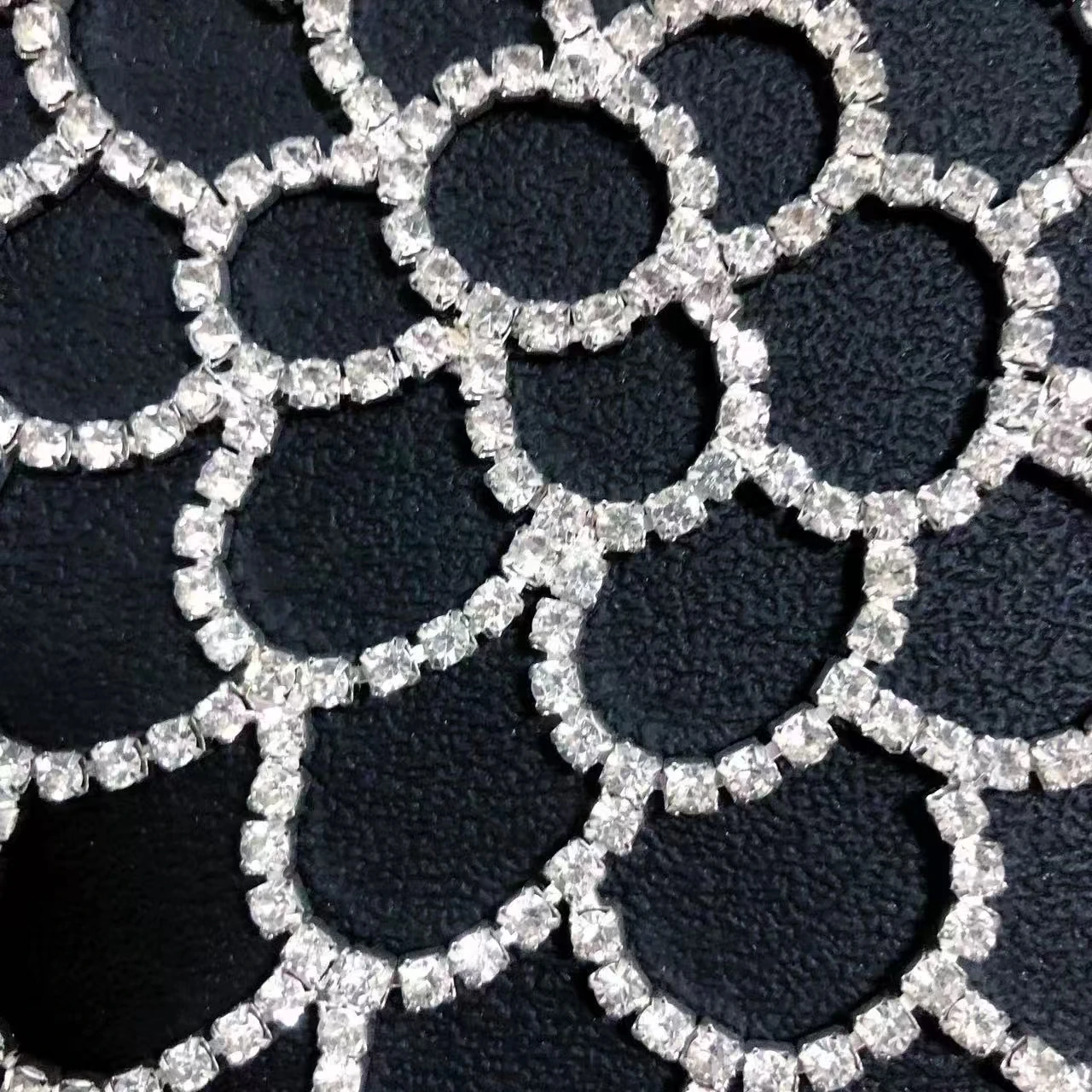 إكسسوارات شعر عصرية فاخرة جديدة رائجة البيع، سلاسل شعر، رؤوس حجر الراين الهندسية، أغطية رأس سلسلة مناسبة #4