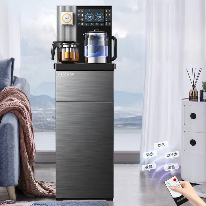 

AUX Tea Bar Machine, Home Multifunctional Smart Remote Control Large Screen Vertical Bottom-Mounted Water Dispenser
