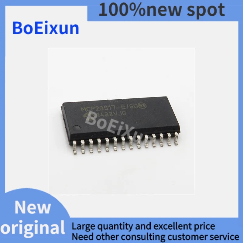 

1-100 PCS MCP23S17-E/SO SMD SOP-28 MCP23S17 16-bit I/O Expander Chip Brand New Original In Stock