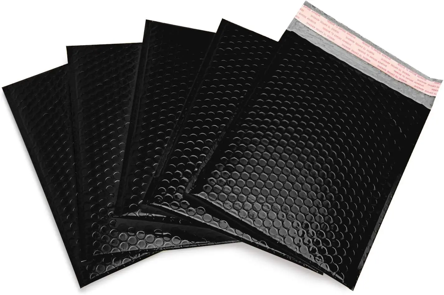 20 szt. Kopert bąbelkowych - Duże czarne koperty bąbelkowe samoprzylepne, wodoodporne torby pocztowe do ochrony przesyłek i pakowania