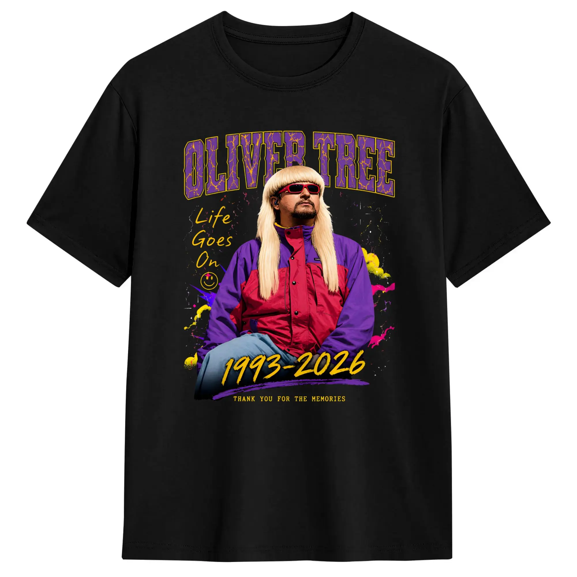 Oliver Tree Rest In Peace 1993 to 2026 Memorial In loving memory OT T Shirt Summer Cotton T-Shirts Tshirt Short Sleeve Top Tees