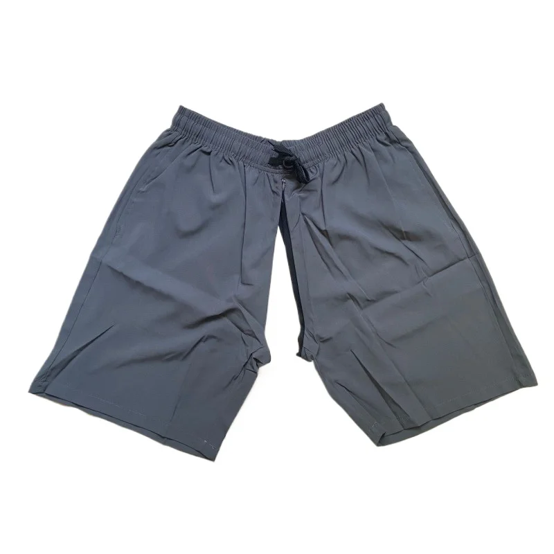 

Summer Ice Silk Quick Dry Shorts Men Outdoor Invisible Zipper Open Crotch Pants Breathable Elastic Waist Casual Sport Shorts