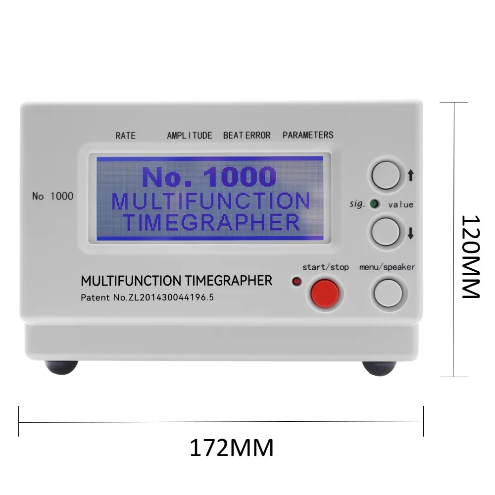 Weishi Mechanical Watch Timing Tester Machine Multifunction Timegrapher NO. 1000 Auto Calibration Timer Machine for Repairers