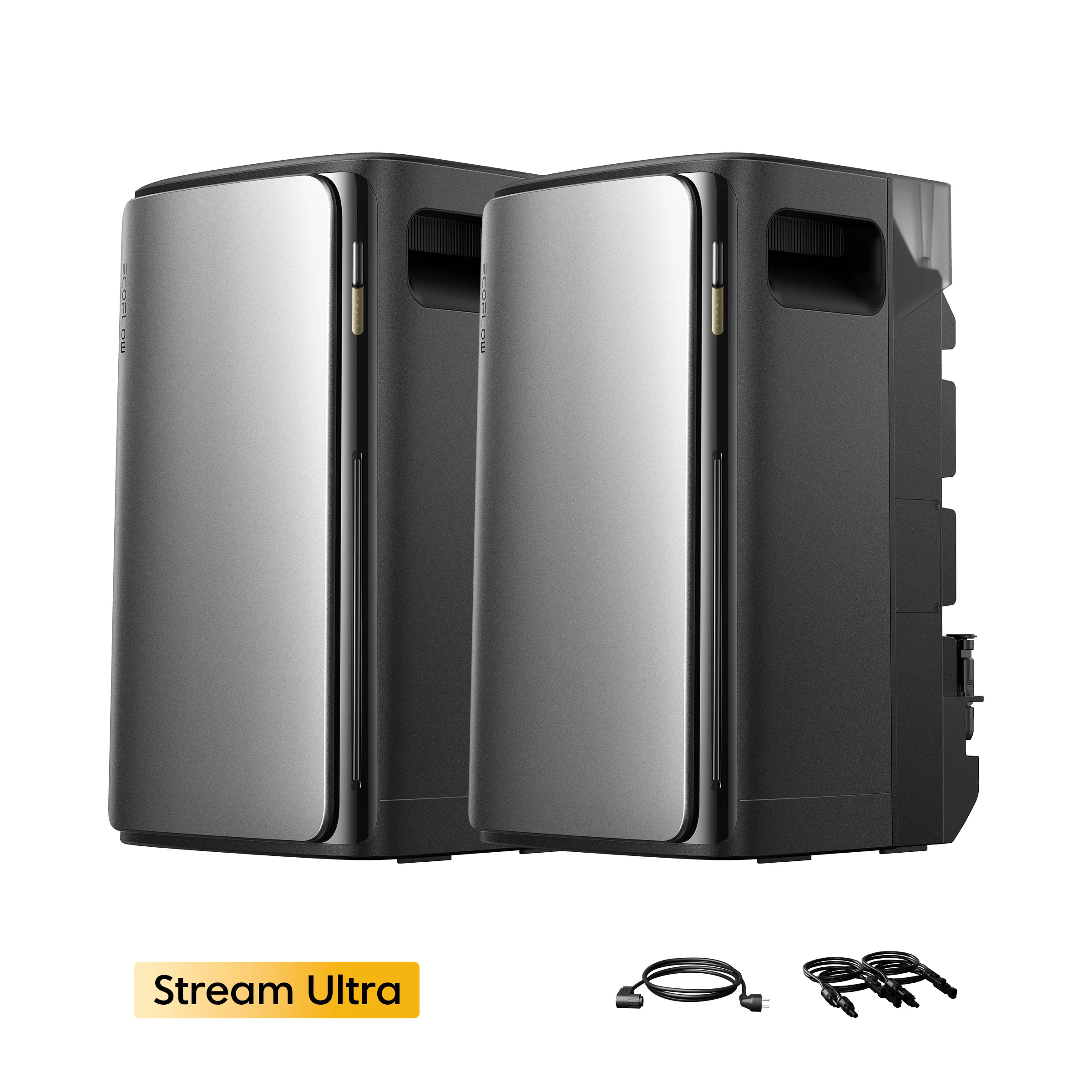 2 Stück EcoFlow STREAM Ultra 600W Speicher 3,84kWh Mikro-Wechselrichter 2 in 1 für PV Anlage Balkonkraftwerke