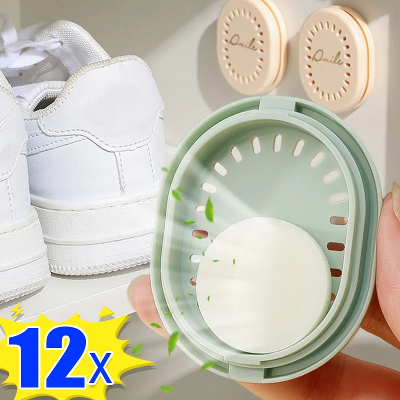 12/1PCS Solid Air Fresheners Aromatherapy Fragrance Lasting Deodorization Bedroom Wardrobe Car Toilet Deodorant Round Tablets