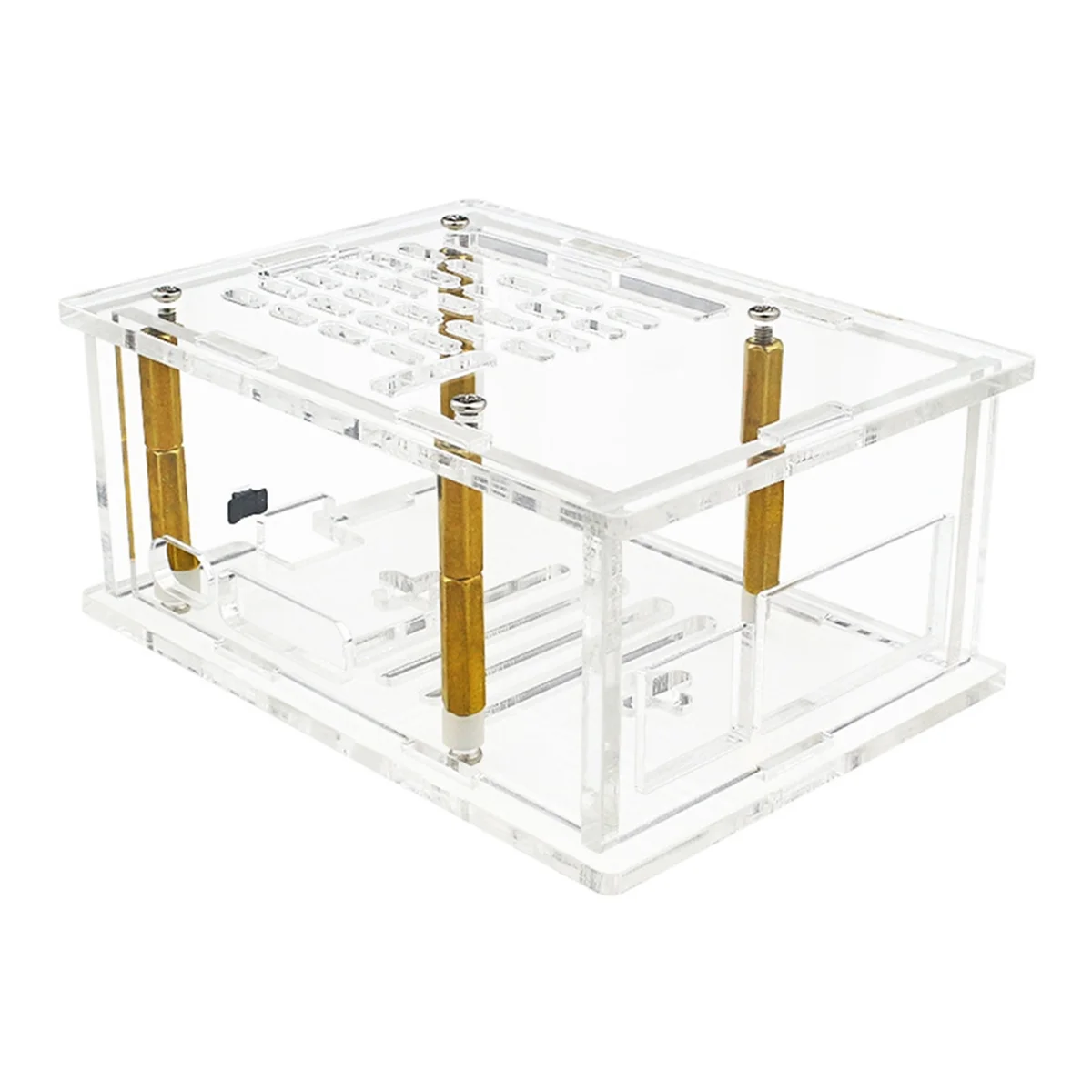 SWXF For 5 Acrylic Case Adaptation PCIe to M.2 Adapter Board - Transparent Protective Shell