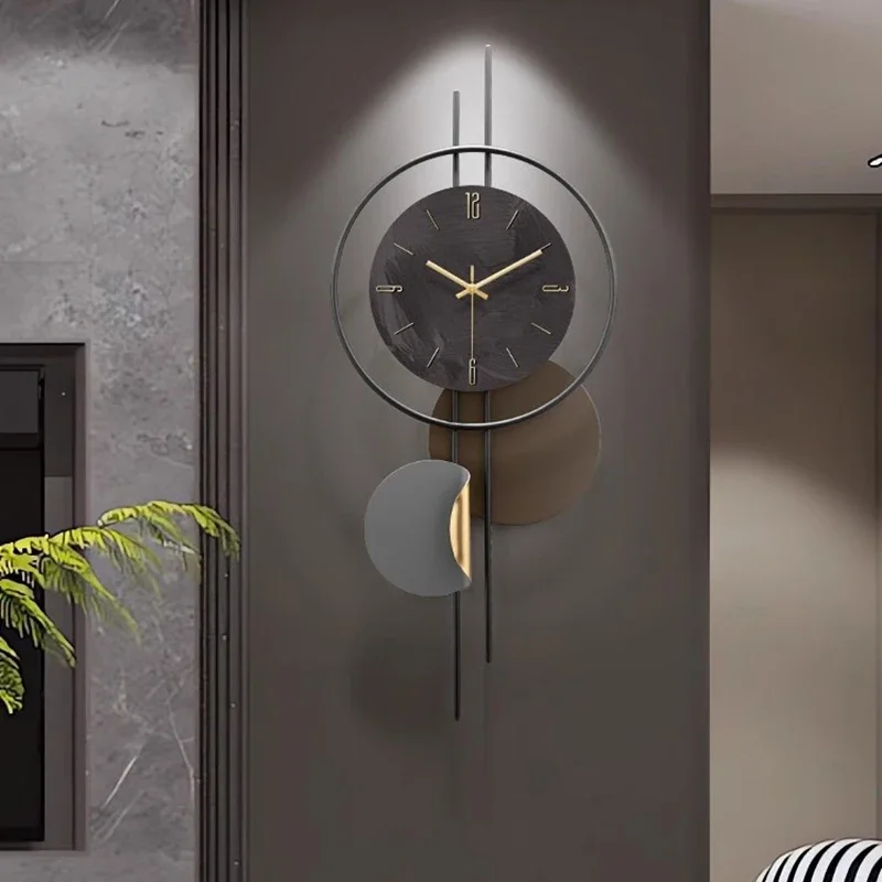 Minimalist Living Room Wall Clock Black Design Nordic Kitchen Digital Wall Clock Unusual Hallway Reloj De Pared Room Decorarion