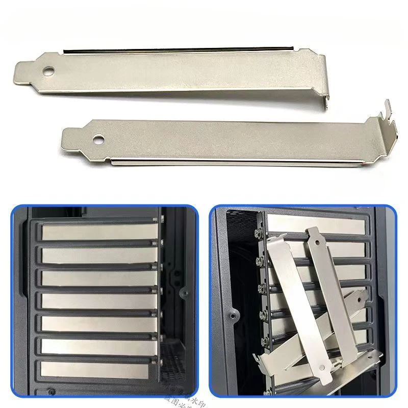 Suitable for PCI slot gold 5-piece metal PCI slot cover with screw full profile expansion dust filter plate rear slot
