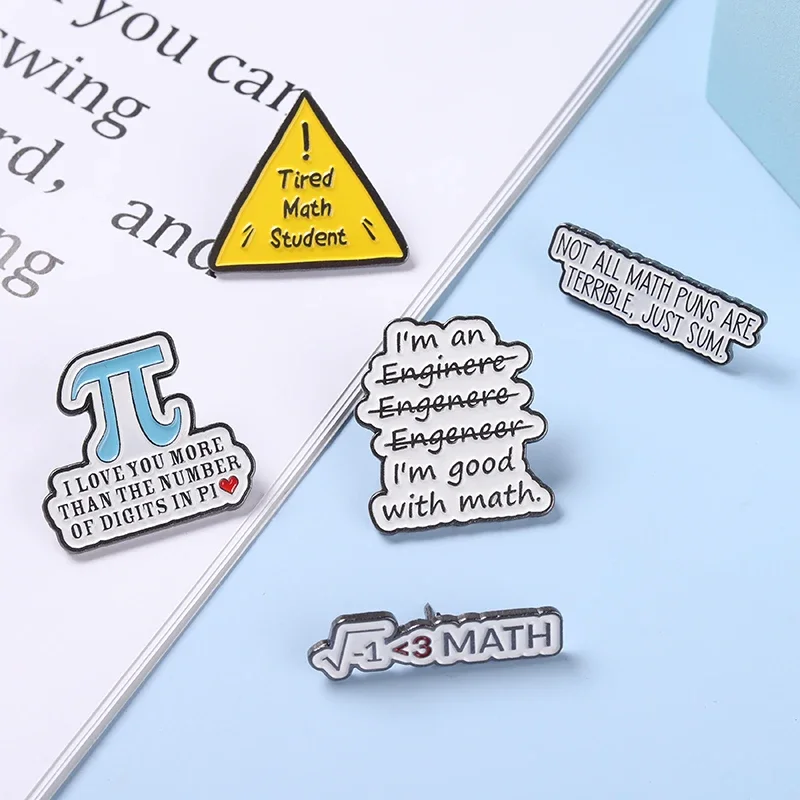 Science Enamel Pin Square Root Chemical Symbol Conical Flask \