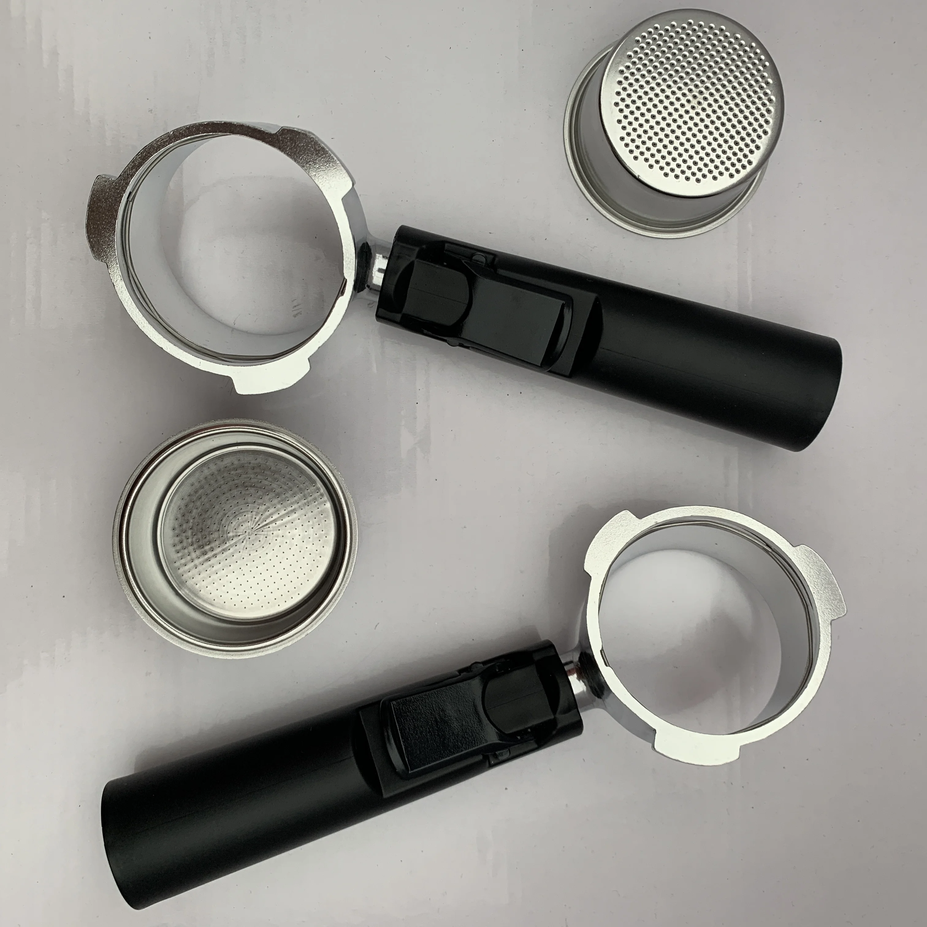 Donlim-51mm Bottomless Coffee Handle Portafilter for Professional Coffee Maker Household coffee machine bottomless handle