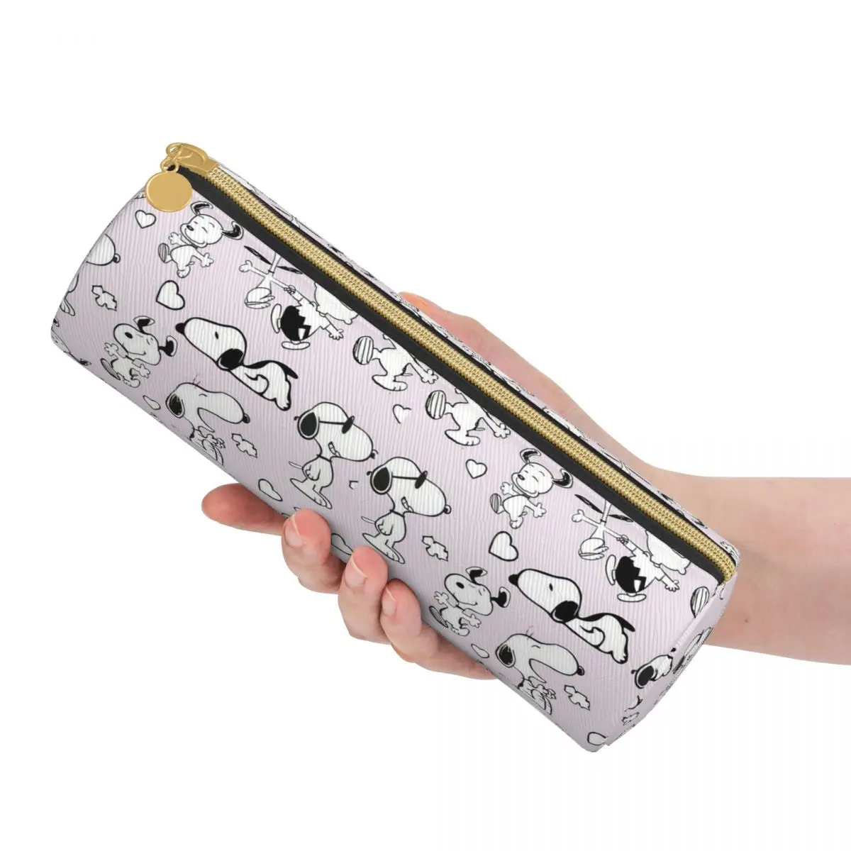 Snoopy Cartoon Merch Pencil Cases Leather Funny Dogs Pen Box Pencil Bags Girl Boy Big Capacity studenti School Gift Pencil Pouch