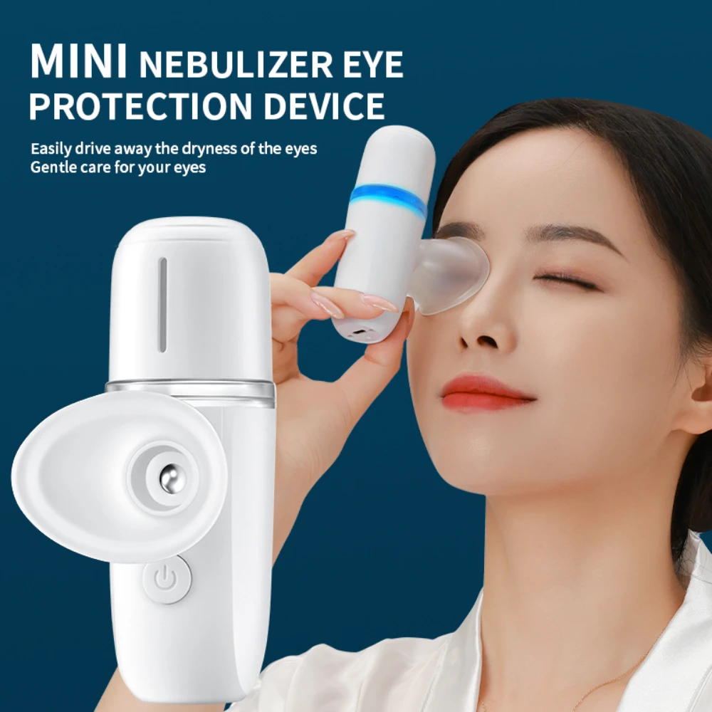 Portable Eye Moisturizing Care, Nano Spray 20mL Moisturizing Water Mist Humidifier, Alleviate Eye Fatigue, Rechargeable, Can Add