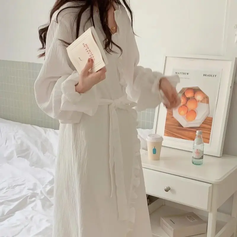Nightgowns Women's Clothing Homewear Spring Autumn Thin Comfortable Casual Stylish Versatile Wearable Simple Loose Large Size