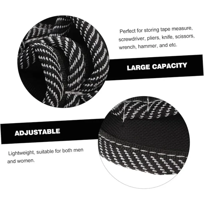 9-in-1 High-quality Tool Waist Belt Practical Kit Holder 600D Nylon Fabric Tool Electrician Waist Bag