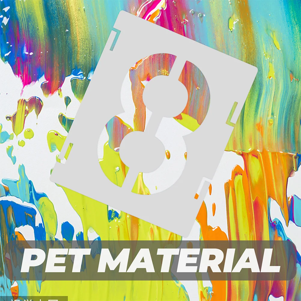 42 قطعة استنسل رسم الحروف الأبجدية قوالب أرقام الحروف الإنجليزية قابلة لإعادة الاستخدام متينة لتقوم بها بنفسك الحرف على الجدران قماش خشبي #1